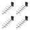 4Pièces Support Archets Métal Noir Pour Violon Et Erhu 6