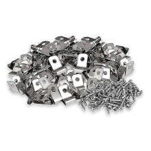 (As show, One size) Stainless Steel Screw Wire Clamps Fence Wire Clips for Agricultural Fencing