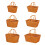 Rattan Styles Basket With Comfortable Handle For Indoor-L round 2