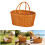 Rattan Styles Basket With Comfortable Handle For Indoor-L round 3