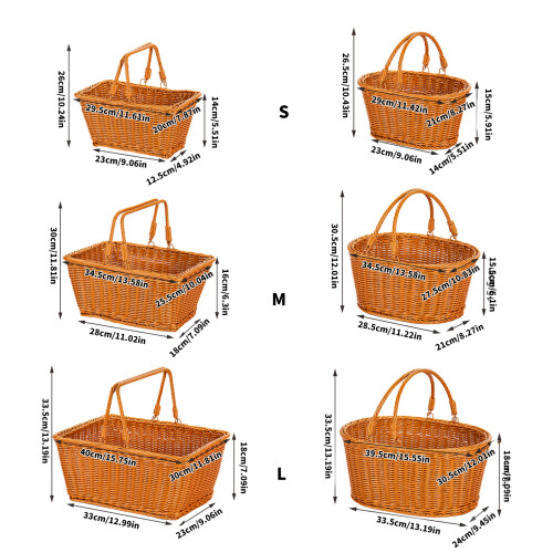 Panier en osier imperméable de grande capacité, idéal-S rond 1