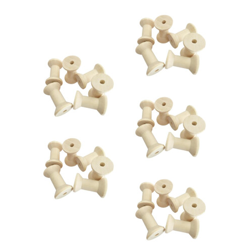 250St Draadrollers Beige Onbewerkt Perfect Voor DIY Projecten 2