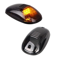 9 LED-Autocabine-Dakmarkeringslichten voor Vrachtwagen SUV LED  12V Zwart Gerookte Lens Oranje Lamp Auto Externe Verlichting