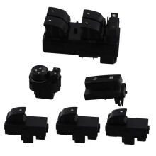 6Pcs/Set Front Left Right Power Window Lifter Button Door Lock Mirror Control for Chevy Silverado Sierra