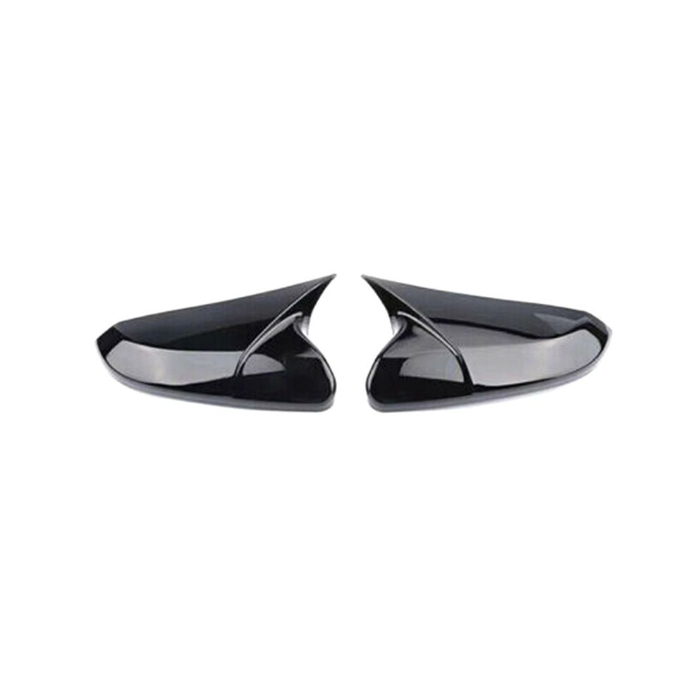 Left+Right Exterior Rear View Mirror Cover For 10Th 2016-2021 Ox Horn Rear View Side Door Wing Mirror Cover Black 6034276673372