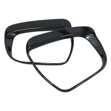 2Pcs Carbon Fibre Styling Accessories Rearview Mirror Rain Eyebrow Frame Cover Trim for Juke 2015-2018