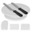 11 Inch Rotating Cake Turntable for Decorating - 6 Piece Cake Decorating Kit Includes 2 Icing Spatulas and 3 Scrapers 1