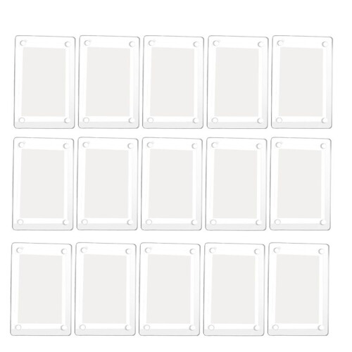 15 Pcs Acrylic Fridge Magnetic Frame  Double Sided Refrigerator Magnet Picture Frame Clear Frameless Display Frame