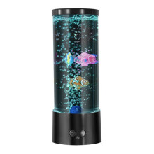 RGB Bubble Fish Lampa Akwarium Lampa do Akwarium z Pilotem Lampa Lawowa Kolorowe Nastrojowe śWiatłO do Dekoracji WnęTrz
