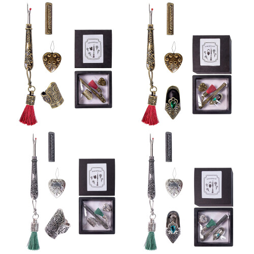 Outil de couture complet avec enfile-aiguille-argent B 1