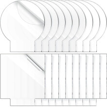 20 Stuks 2 mm Acryl Blanks voor Lichte Basis Kunststof Gegoten Helder Acrylplaat Vierkant en Rond Acryl Paneel Teken Leeg