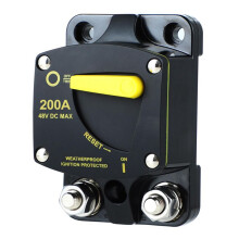 Circuit Breaker Fuse Reset 12-48V Car Audio Amplifier Circuit Breaker Waterproof, 200A