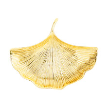 Guldsmyckesbricka Ginkgo Leaf Prydnadsfat Vintage RinghåLlare SkåL för Armband ÖRhäNge Halsband Organizer Dekorativt