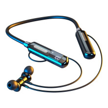 Digital Display Pedometer Hanging Neck Headset Wireless In-Ear Sports Plug-in Card Headset
