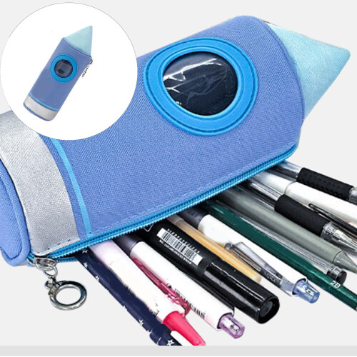 Large Capacity Pencil Case For School Students Office-Red 2