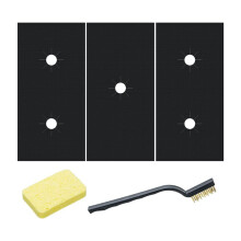 3Pcs Stove Top Covers for Gas Burners, Washable Cuttable Reusable Stove Protector for Gas Range, 0.4mm Thick Heat