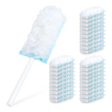 12 Duster Refills and 1 Handle, 360 Heavy Duty Duster Refills Multi Surface Dusters for Cleaning Home & Car,For Ceiling