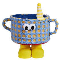 Cute Cup Storage Basket Funny Organizer Box with Handles Laundry Cases Shopping Toys Baskets Girls Gift Home Deco,