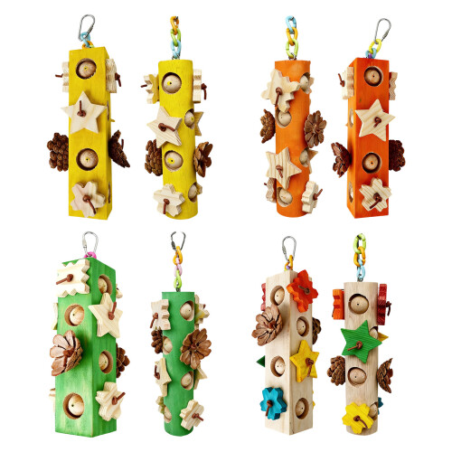 Interaction Pinecone Wood Chewing Tearing Puzzle-primary color 1