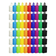 Confezione da 50 Borse in Tessuto Non Tessuto Borsa Regalo Riutilizzabile Borse Riutilizzabili con Manici Borsa Pieghevole per la Spesa Borse per