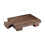 Wood Pedestal Soap Stand Rectangular Soap Riser Bathroom Soap Dish Shampoo Holder Tray 1