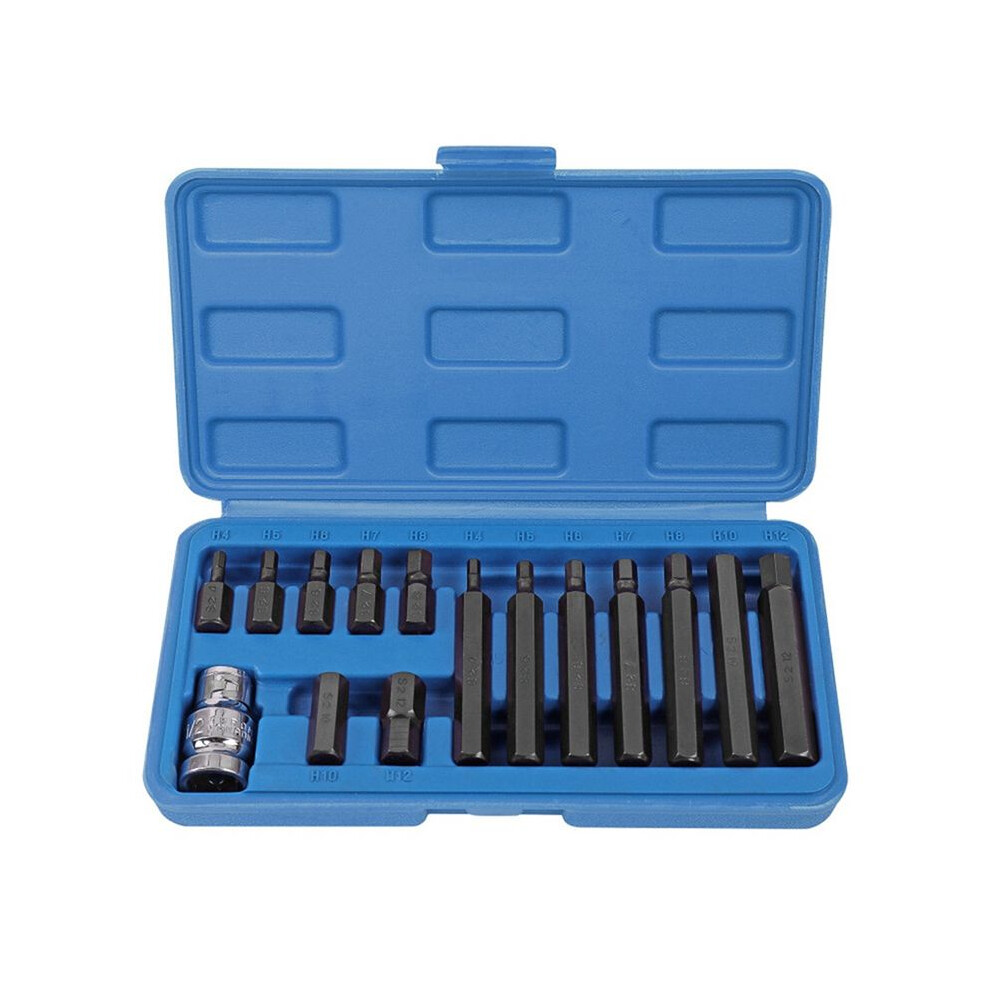 15-Piece Hexagon Socket S2 Screwdriver Hexagon Star Screwdriver Set 4711090568887