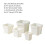 10pcs Flower Pots Design Specifically Plant Containers-White M 4