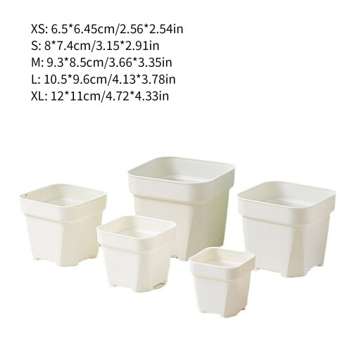 Pots de fleurs conçus spécifiquement pour les amateurs-Blanc S 2