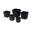 10pcs Flower Pots Design Specifically Plant Containers-White M 5
