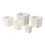 10pcs Flower Pots Design Specifically Plant Containers-White M 6