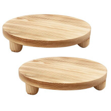 Tabellone Rialzato Piedistallo Rotondo Tabellone nel legno Piedistallo Supporto Piedistallo per Fiori per Esposizione Interna Ed Esterna