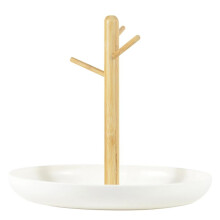 SchlüSselablage für Den Eingangstisch, Catchall Tray Organizer mit 3-Stufigem Holzregal für SchlüSsel, ArmbäNder, Uhren, Schmuck, Telefon A