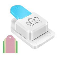 3-In-1  Tag Punch, 1.5/2/ 2.5 Inch Paper Punches for Crafting,for DIY Projects Card Making Scrapbooking