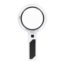 Handlupe mit LED-Licht, Beleuchtete Lupe, Abnehmbare Optische Linse, Lupe 2290+75