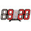 3D LED Digital Clock Luminous Wall Clock Multifunctional USB Plug in Electronic Clock Home Decoration,Red 1