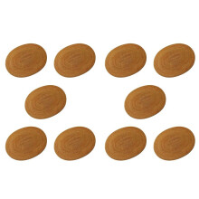10X Rattan Woven Placemats Oval Round Table Mats Non Slip Heat Resistant Place Mat Natural Multipurpose Placemat 30X40cm