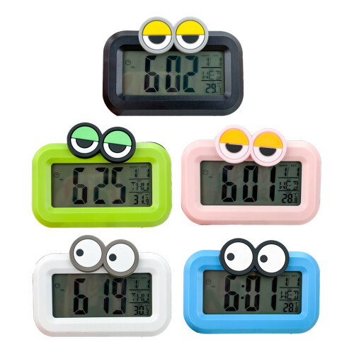 Night Light Digital Alarm Clock Battery Operated Clock with-2 1