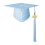 Comfortable and Lightweight Graduation-Sky Blue Adult version 1