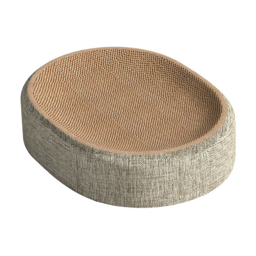 Concave Shape Cats Scratching Post Ergonomic Support Scratcher
