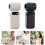 100 Speed Rechargeable Handheld Fan with Digital Display-White 3