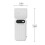 100 Speed Rechargeable Handheld Fan with Digital Display-White 4