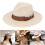 Graceful Style Gentleman Wool Fedoras Hat Classical Bowknot 2