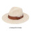 Graceful Style Gentleman Wool Fedoras Hat Classical Bowknot 3