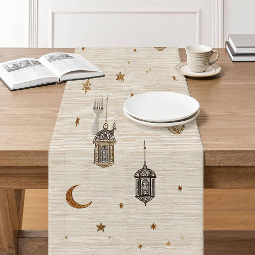 Festival Themed Polyester Table Runner Resistant To Stains 2