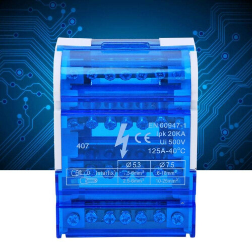 Space Saving Terminals Block Junction Box 4-Level Single Phase 1
