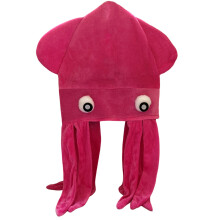 Funny Cuttlefish Hat Theme Event Fabric Cosplay-rose red