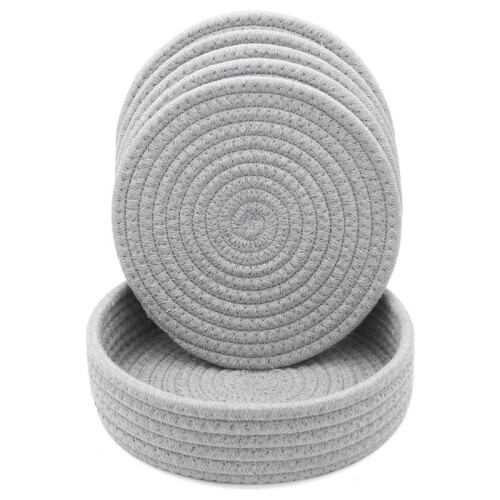 Trivets de 7 Polegadas para Pratos Quentes, Panelas e Frigideiras Quentes, Porta-Copos  e Resistente Ao Calor, Almofadas Quentes Multifuncionais