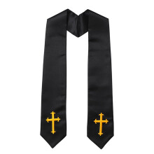Mehrzweck-Priesterstola für religiöse Aktivitäten mit-Schwarz