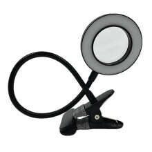 Lupka LED z Klipsem Lampka Kosmetyczna do Paznokci USB Zimne Światło Led Sprzęt Antypoślizgowy Szkło Zaciskowe Przenośna Lampa Biurkowa