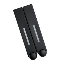 Dispensador de pared de 420 ml, pack de 2, negro